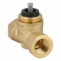 Hydronic Globe Valve: 2-Way, 1 CV Flow, 1/2 in Female NPT, Brass Body, Stainless Steel Stem, NC (MPN 599-00210)