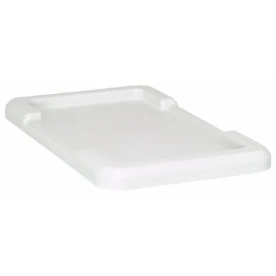 QUANTUM STORAGE SYSTEMS Lid: 25 1/8 in x 16 in, White, FDA Compliant, 11M650 - Lids for Cross-Stacking & Nesting Totes