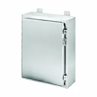 HOFFMAN Enclosure: 316L Stainless Steel, 20 in x 20 in x 8 in, NEMA 12/13/3/3R/3RX/4/4X, Solid Cover (MPN A20H2008SS6LP)
