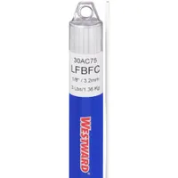 WESTWARD Brazing Alloy: Low-Fuming Bronze, 0%, RBCuZn-C, 1/8 in x 36 in, Flux-Coated, 20 PK