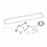 KEYSTONE TECHNOLOGIES Light Fixture Mounting Kit: For Use With 2 ft Fixtures in Drywall Ceiling (MPN KT-LALED-2A-RM-KIT)