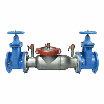 Watts Double Check Valve Assembly: 774, 10 in Pipe Size, Flange x Flange, 55.5 in Overall Lg - Watts Double Check Backflow Preventers