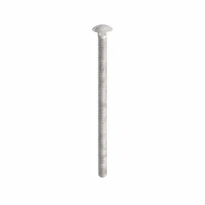 USA INDUSTRIALS Carriage Bolt: Square Neck, 1/4"-20 Thread Size, 4 1/2 in lg, Steel, Grade 2 - Grade 2 Steel Square Neck Carriage Bolts
