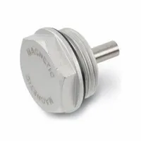 JW WINCO GN738-32-G3/4 MAGNETIC THRD PLUG: with Alnico Magnet, Aluminum, NBR Seal, Type G