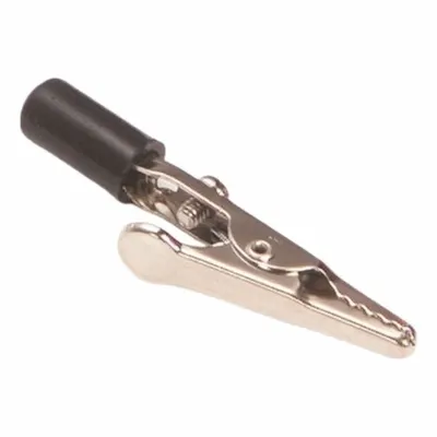GROTE Test Clip: 5 A Max Current, 5/16 in Max Jaw Opening - Alligator Clips for Battery Testers