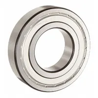 SKF Radial Ball Bearing: 6309, 45 mm Bore, Dbl Shield, 100 mm OD, 25 mm Outer Ring Wd, Alloy Steel (MPN 6309 2ZNR JEM)