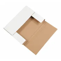 Easy-Fold Mailer,11-1/8x8-5/8x4",Wh,PK50: Kraft, 11 1/8 in Inside Lg, 4 in Inside Ht, 50 PK (MPN M1BKXL)