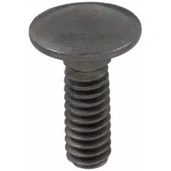 Carriage bolt for Black & Decker power tools. Features a domed head and square neck to prevent rotation during installation. Used for fastening components on compatible equipment such as saws and grinders.
