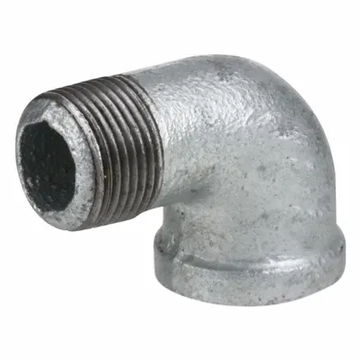 USA INDUSTRIALS Metal Pipe Elbow: 90° Elbow, 300 psi, 1/2 in x 1/2 in - Medium-Pressure Threaded Pipe Fittings with Thread Sealant