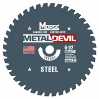 MORSE Circular Saw Blade: 6 1/2 in Blade Dia., 40 Teeth, 0.06 in Cut Wd, 5/8 in Arbor Size, Carbide (MPN 102582-WWG)