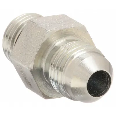 AEROQUIP Hydraulic Hose Adapter: 5/16 in x 5/16 in Fitting Size, Male x Male, ORB x JIC - ORB-to-JIC Steel Hydraulic Hose Adapters