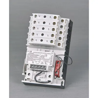 GE Lighting Magnetic Contactor: 10 Poles, 277V AC, 30 A, 2-Wire - Mechanically Held Lighting Contactors