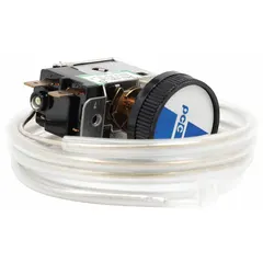Thermostat for SCOTSMAN ice machines, part number AT01-00. Used to regulate internal operating temperatures in commercial ice-making equipment.