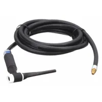 MILLER ELECTRIC TIG Torch Package: Air-Cooled, A-150, 25 ft, Rubber, 1-Piece, 17F (MPN WP-17F-25-R)