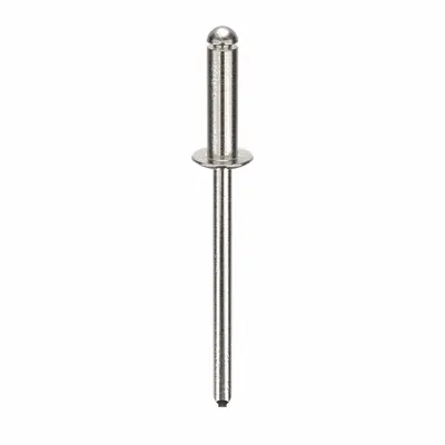 OEM APPROVED VENDOR Domed-Head Blind Rivet, 0.125" dia, 1.549" L, 500 PK - Domed-Head Blind Rivets