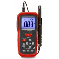 TRIPLETT Hygro Thermometer with Remote Probe/IR: Cabled, 5.9 in x 2.8 in x 1.4 in, -4°F to 140°F (MPN RHT70)