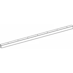 Steel apron rail for laboratory furniture raceways. Includes mounting hardware. Compatible with model GRJKSH-72ADJGG-2. Used for cable management and structural support along lab workstations.