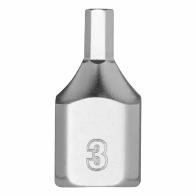 MILWAUKEE Bit Socket: 1/4 in Drive Size, Hex Tip, 3 mm Tip Size, 51/64 in Overall Lg - Hex Bit Sockets