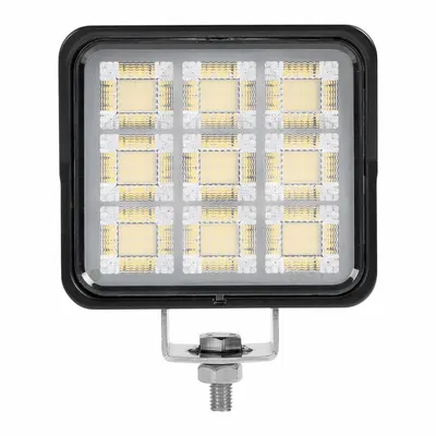 MAXXIMA Vehicle Work Light: Square, Flood, LED, Bolt, Pigtail, Black - Vehicle Floodlights