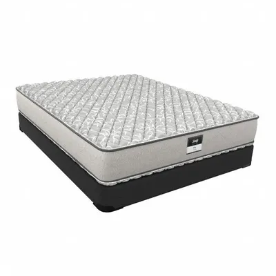 SEALY Box Spring: Twin, Woven Fabric, Foam, 9 in Overall Ht, 39 in Overall Wd - Box Springs