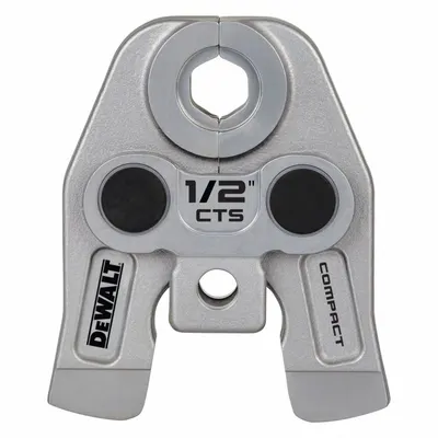 DEWALT Press Jaws: 1/2 in Pipe, Copper/Stainless Steel - Jaws for Compact Press Tools