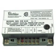 The Robertshaw 780-502 is a 24V low-voltage ignition control designed for managing the ignition sequence in gas-fired HVAC systems. It is commonly used as a replacement part in furnaces, boilers, and rooftop units to ensure proper burner startup.