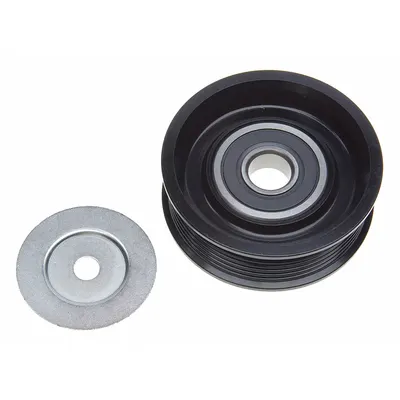 GATES Idler Pulley: Idler Pulley, 36223, Ribbed, Heavy Duty, 21/32 in Inside Dia - Ribbed V-Belt Idler Pulleys for Vehicles