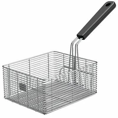 WARING COMMERCIAL Fryer Basket: Square, Coated Handle, 18 1/2 in Overall Dp, 12 in Overall Ht - Fryer Baskets