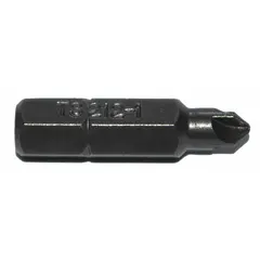 Imperial Torq-Set insert bit, #1 industry size, with standard hex power drive. Made of S2 steel with unfinished finish. Not impact rated. Suitable for driving Torq-Set fasteners in assembly applications. 5-pack.