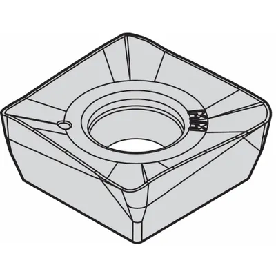 WIDIA Square Milling Insert: SNMT435AZR31, SNMT1205AZR31 (MPN 2964206) - Square (S) Indexable Milling Inserts