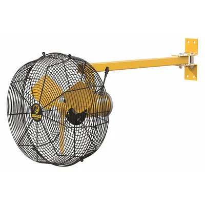 BIG ASS FANS Mounted Fan: 20 in Blade Dia, 120V AC, 1/3 hp Motor HP, Post Mount - Standard Industrial Wall-Mount Fans