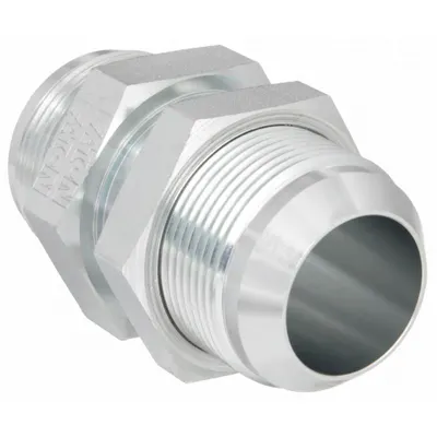 AEROQUIP Hydraulic Hose Adapter: 1 1/4 in x 1 1/4 in Fitting Size, Male x Male, JIC x JIC - JIC-to-JIC Steel Hydraulic Hose Adapters