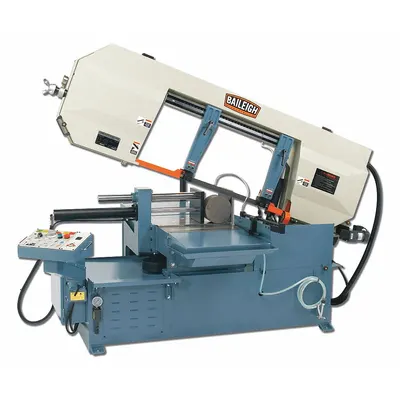 BAILEIGH INDUSTRIAL Band Saw: 15 in x 24 in, 106 to 317, 65° Left to 65° Right, 3 Phase - Mitering Semi-Automatic Horizontal Band Saws
