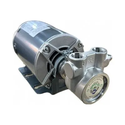 FLUID-O-TECH Rotary Vane Pump: Direct Drive, 3/4 hp, 115/230V AC, Stainless Steel Body - Stainless Steel Body Rotary Vane Pumps
