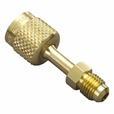 YELLOW JACKET Adapter: 4 in Lg, 180° Angle, Input 5/16 in QC - Manifold Hose Adapters, Couplers & Unions