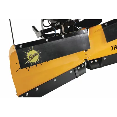 FISHER Deflector: Deflector, Rubber, Black, UTVs, 55JK68 - Blade Edges & Kits