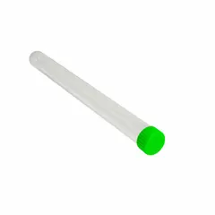 Polystyrene Test Tube, 21 mL, Round Bottom with Green Cap