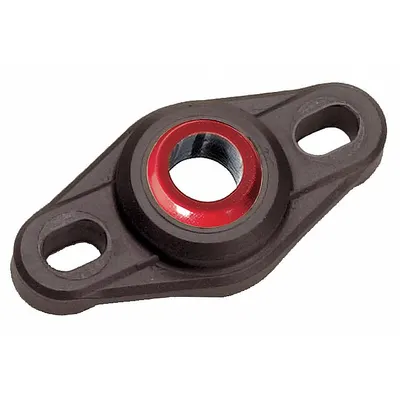 IGUS 2 Bolt Flange Bearing: 2 Bolt, 1/2 in Bore, 2 7/32 in Overall Lg - Maintenance-Free Flange-Mount Plain Bearings