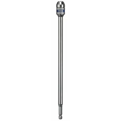 IRWIN Bit Holder: Bit Holder, Power, 3/8 in Compatible Bit Size, Hex Compatible Bit Shank - Extended-Reach Bit Holders