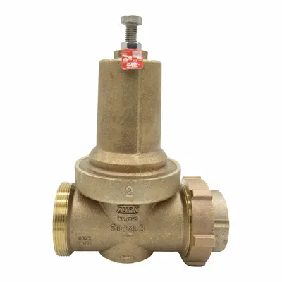 WILKINS Pressure Reducing Valve: FNPT x FNPT, 1 1/4 in Pipe Size, Cast Bronze - Standard Capacity Water Pressure Regulators