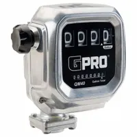 GPI Mechanical Fuel Meter: Fuel Meter, Inline, Positive Displacement, Aluminum, 1 in FNPT, FNPT, PPS (MPN QM40G8N)
