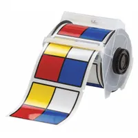 Pre-Cut Label Stock Roll: No Legend, NFPA Diamond, 4 in x 4 in, 4 in x 4 in, Vinyl, White (MPN 115765)