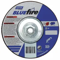 NORTON Cut-Off & Grinding Wheel: Type 27, 4 1/2" x 1/8" x 5/8"-11, Zirconia Alumina, 24 Grit (MPN 66252843191)