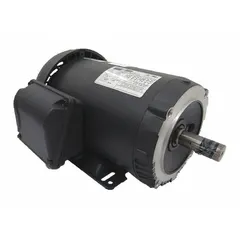 This Dayton general purpose AC motor is a three-phase, totally enclosed fan-cooled (TEFC) unit with a C-face and rigid base mounting. It delivers 3 hp at 3490 RPM on 60 Hz power, operating at 230/460V AC with full load currents of 7.05/3.53 A. Typical applications include powering pumps, fans, conveyors, and machine tools in industrial environments.