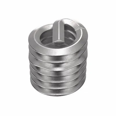HELI-COIL Helical Insert: Tangless Tang Style, Screw-Locking, #8-32 Thread Size, Plain - Screw-Locking Tangless Helical Inserts
