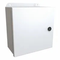 HAMMOND Electrical Enclosure: Steel, 8 in x 8 in x 4 in, NEMA 12/13/3R/4, w/Panel, Solid Cover, IP66 (MPN EJ884LG)