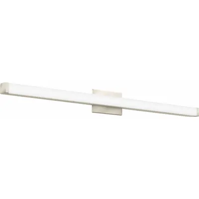 LITHONIA LIGHTING Vanity Light: Brushed Nickle, 2,960 lm, 3000K/3500K/4000K, 36 W, 120 to 277V AC - Contemporary Vanity Lights