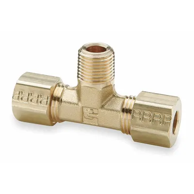 PARKER 172C-2-2 Standard Sleeve Brass Compression Tee Fitting - Standard Sleeve Brass Compression Fittings