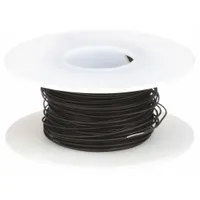 OK INDUSTRIES Spooled Wrapping Wire: 100 ft Overall Lg, 26 AWG Conductor Size, Black (MPN R26BLK-0100)