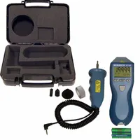 MONARCH Laser Tachometer: +/-0.05% RPM Accuracy, 0.001 RPM, 20,000 RPM Max Contact RPM, Included (MPN 6125-011)